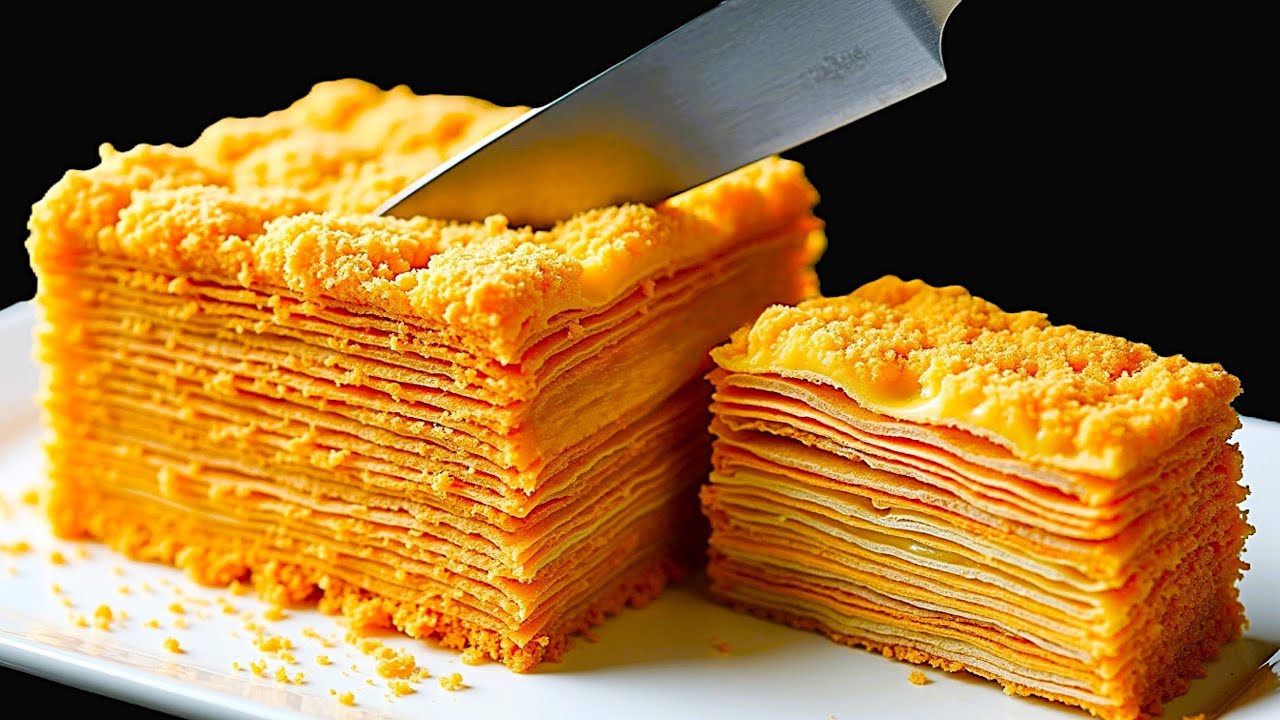 Der schnellste Napoleon-Kuchen aller Zeiten! Er ist in nur 1 Minute weg!