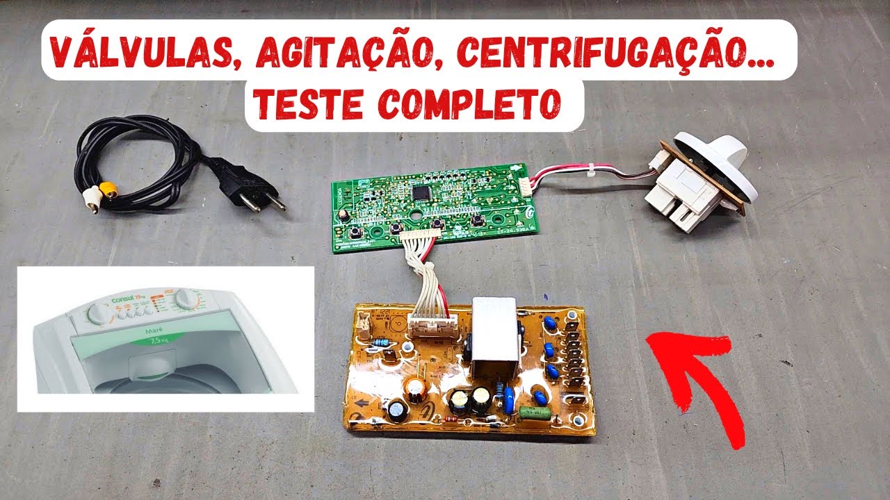 COMO TESTAR PLACAS CONSUL MARÉ 7,5/10 KG NA BANCADA