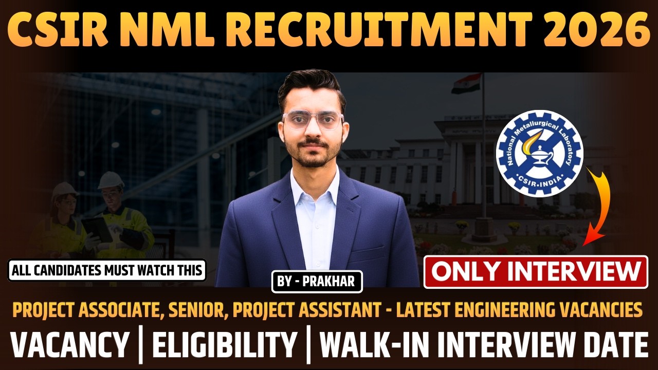 CSIR Recruitment 2026 | CSIR Jamshedpur Project Staff 2026 Notification | CSIR Latest Vacancy 2026