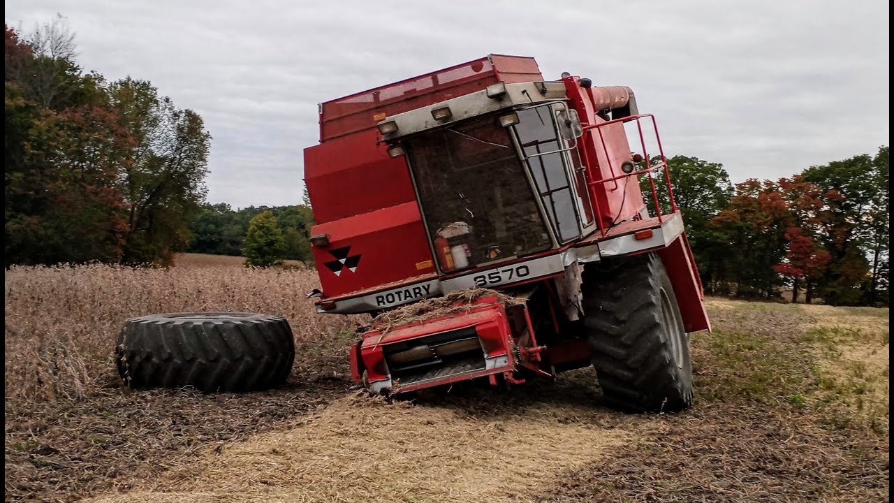 SNAP goes the axle! 8570 combine BREAKS!