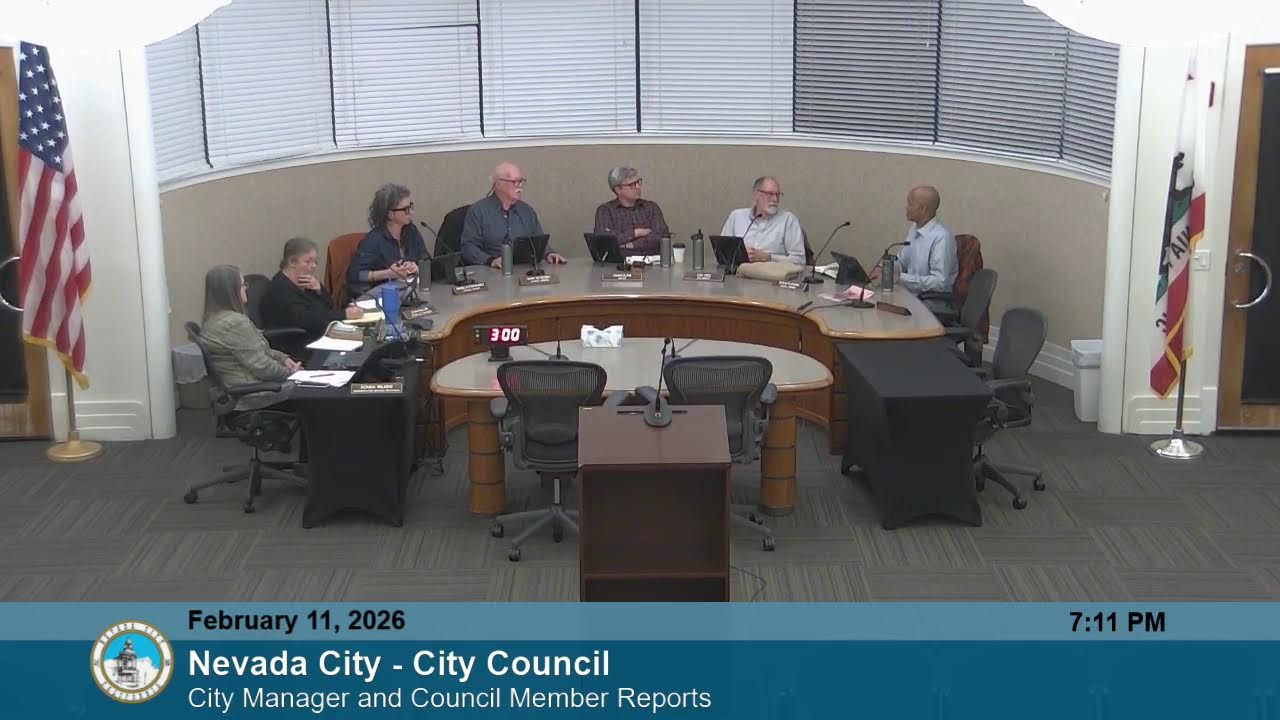 Nevada City - City Council Meeting February 11, 2026