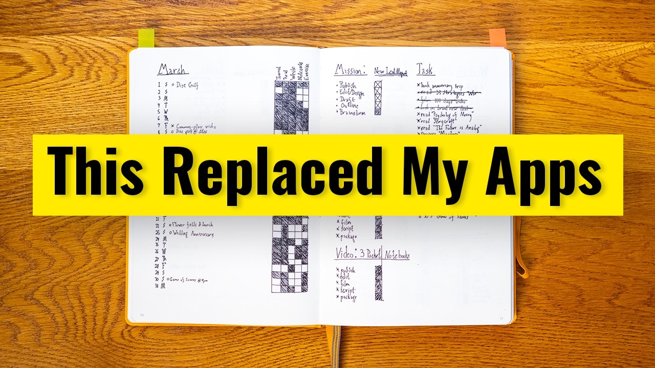I Ditched My Productivity Apps for This Notebook (30-Day Experiment)