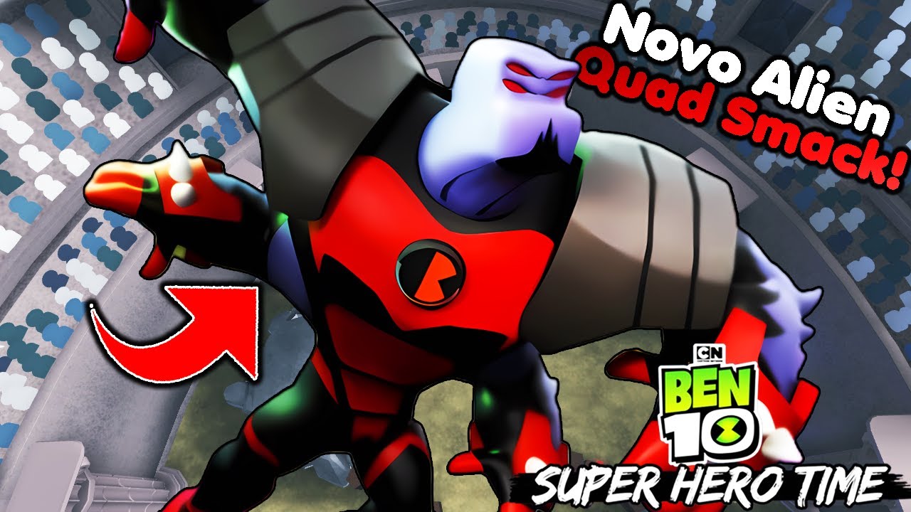 BEN 10 SUPER HERO TIME VEJA COMO PEGAR O NOVO ALIEN QUAD SMACK DO KEVIN 11! (Quadri Soco)