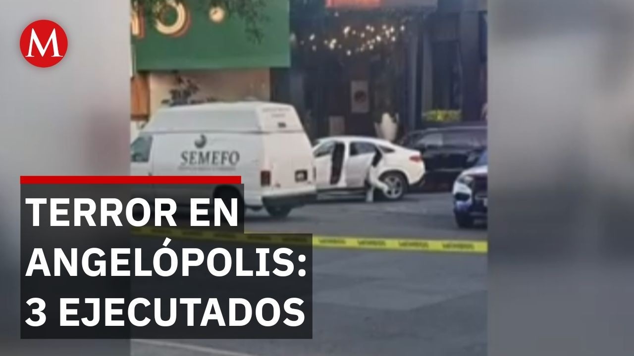 Ataque en Angelópolis, Puebla: Ejecutan a tres personas afuera de un bar; hay 4 detenidos