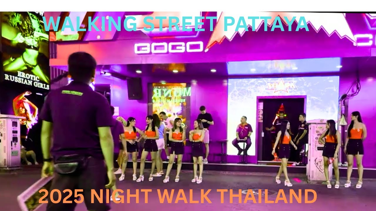 Walking Street Pattaya Nightlife 🎩✨ | Full Street Magic Show & Neon Vibes🇹🇭