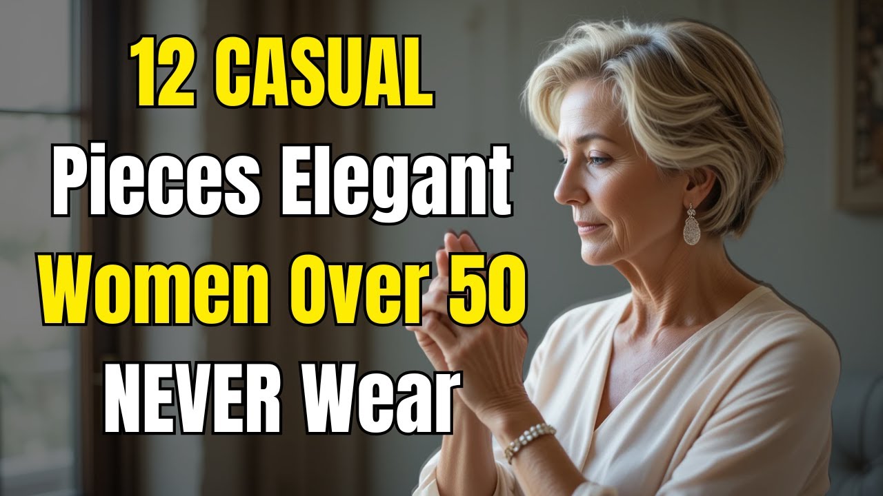 12 CASUAL Pieces Elegant Women Over 50 NEVER Wear | Graceful over 60