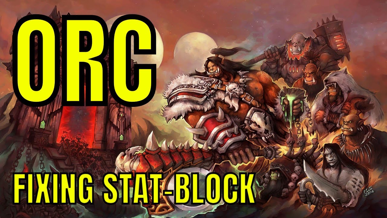 FIXING the ORC Stat-block for Dungeons & Dragons 5E - Monster Manual Remastered 🔴#4k LIVE