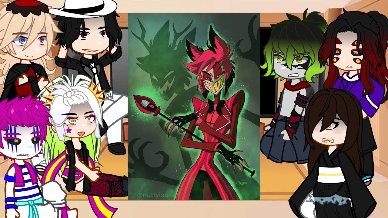 {🇧🇷,🇺🇸} Uppermoons + Muzan React To Alastor || Gacha