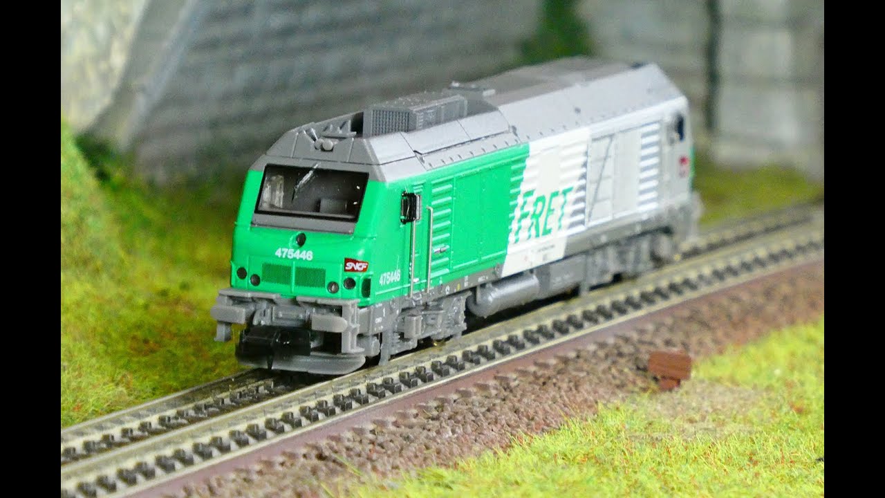 REE Modeles NW293 Locomotive Diesel BB 75446, SNCF, FRET, logo cramillon, Longueau, N - 1/160
