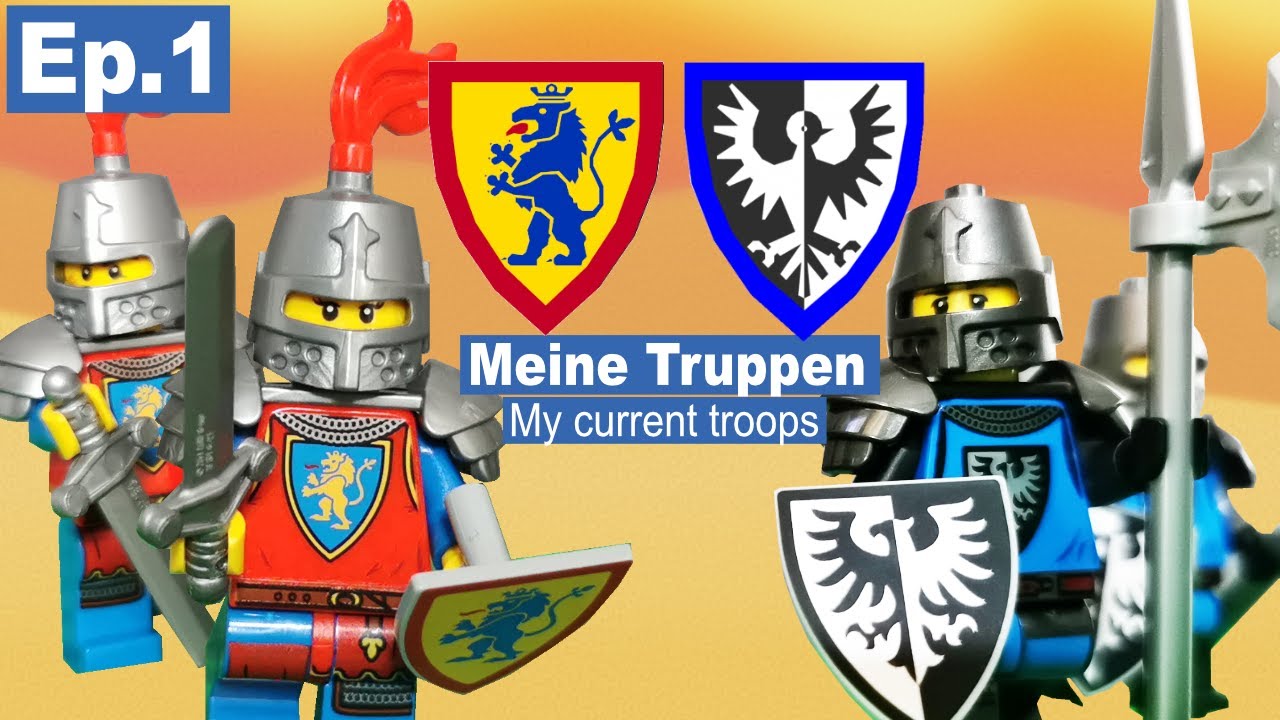 Meine Black Falcon und Crusader Lion Truppen - Lego Castle Army Ep.1