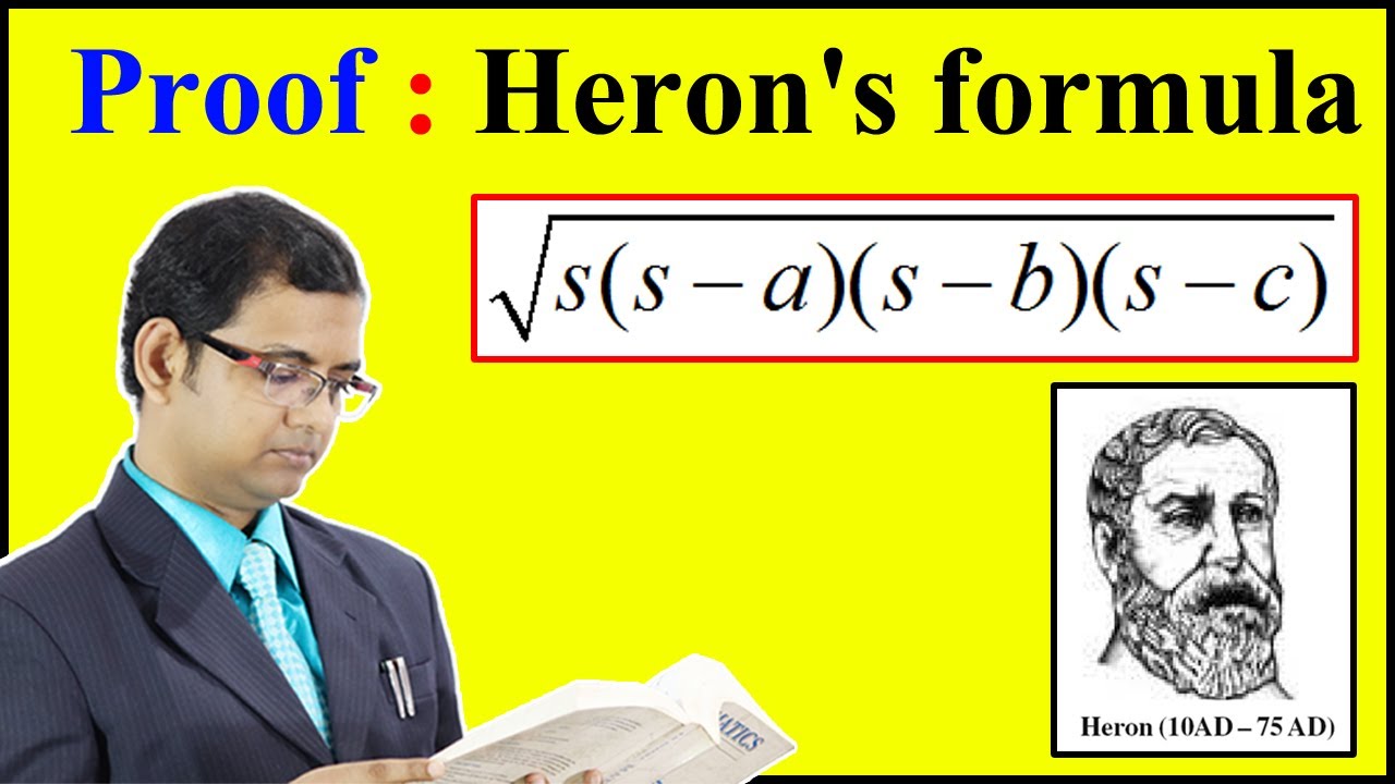 Heron's Formula || Full Derivation