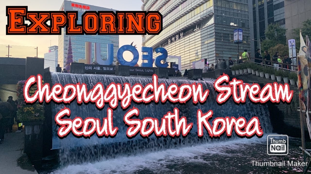 Walking Tour : Cheonggyecheon Stream, Seoul South Korea || by Stanlig Films Il 1080pHD