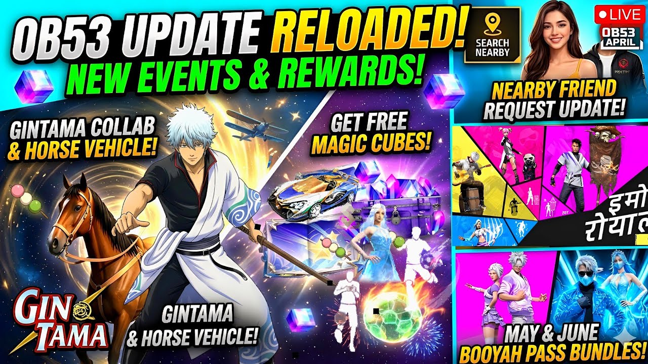 OB53 Update Free Fire & Events🥳🤩| Free Fire New Event | FF New Event | Upcoming Events In Free Fire