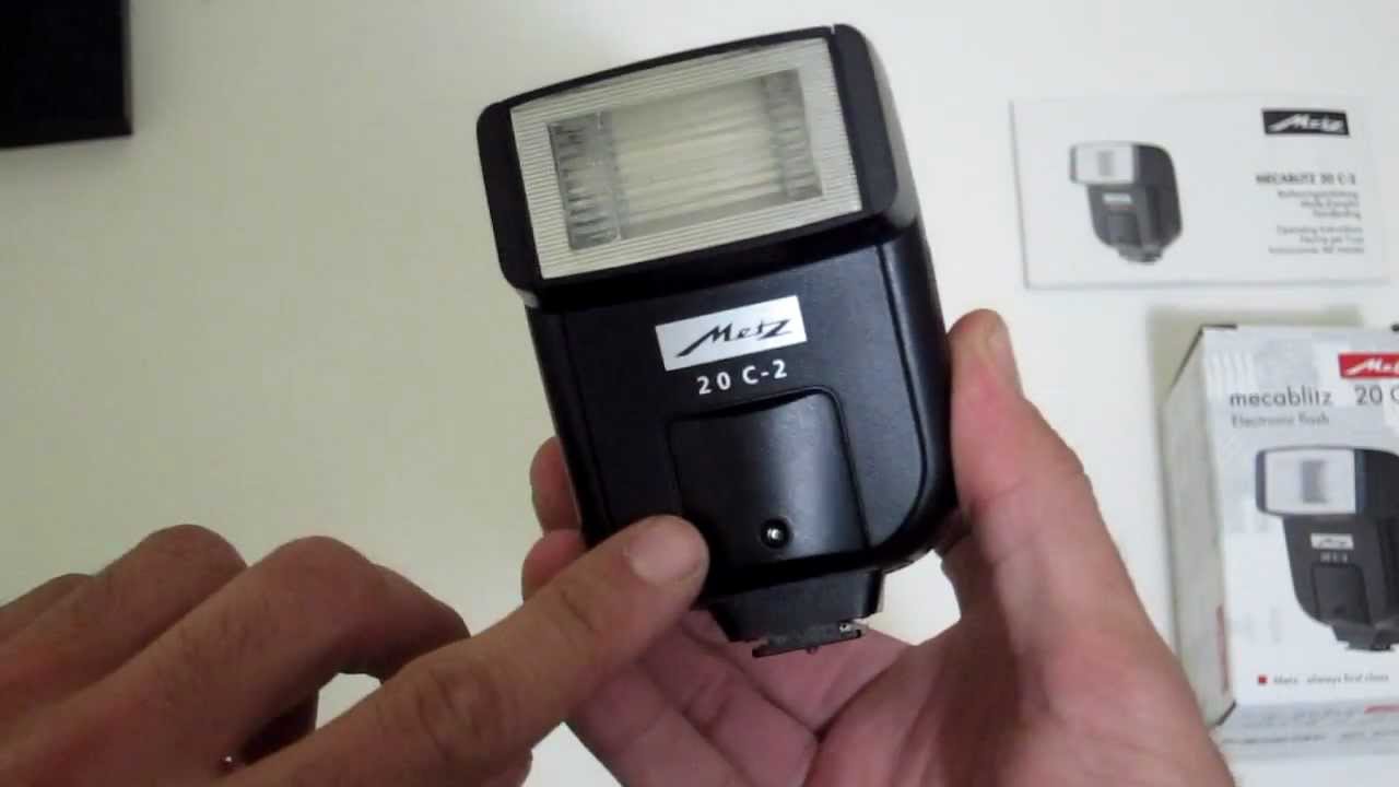 Metz 20 C-2 mecablitz electronic flash demo