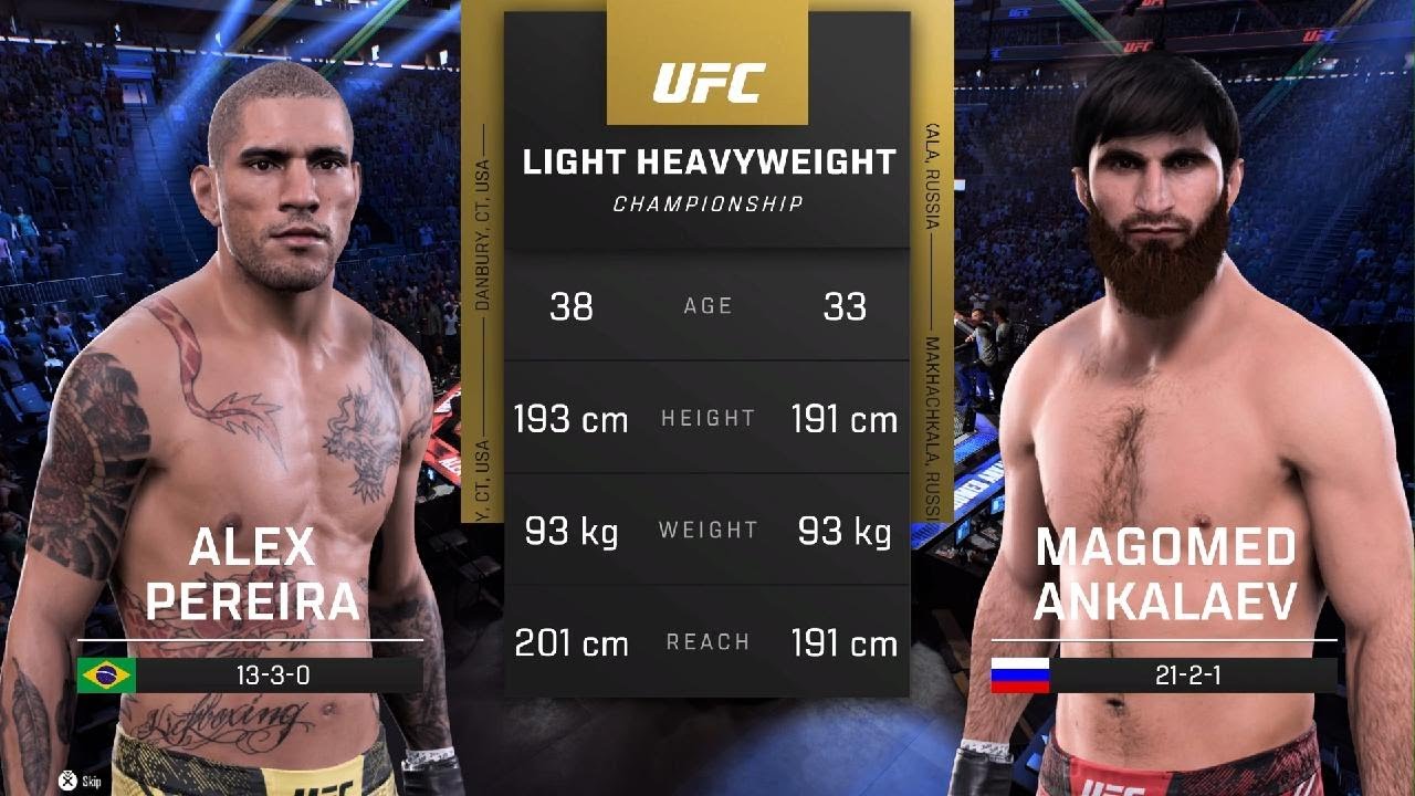 ALEX PEREIRA VS MAGOMED ANKALAEV|UFC 5