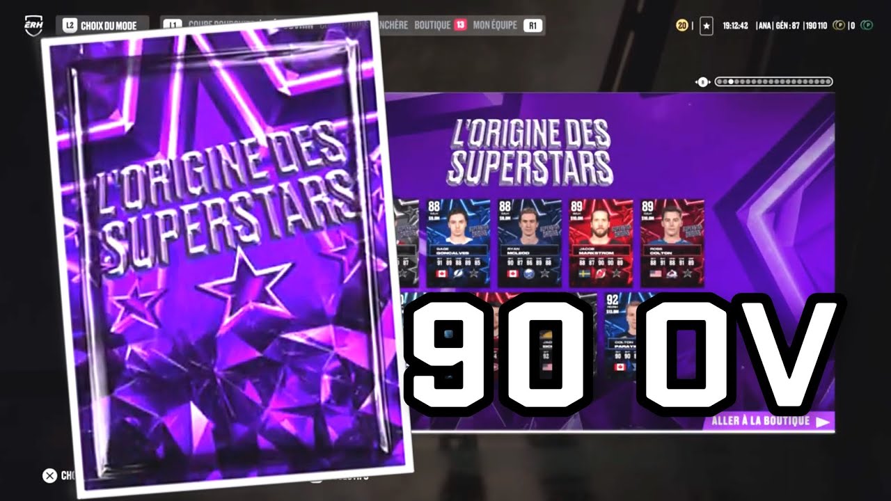ORIGINE des SUPERSTARS Pack Opening NHL 26 HUT (QC/FR)