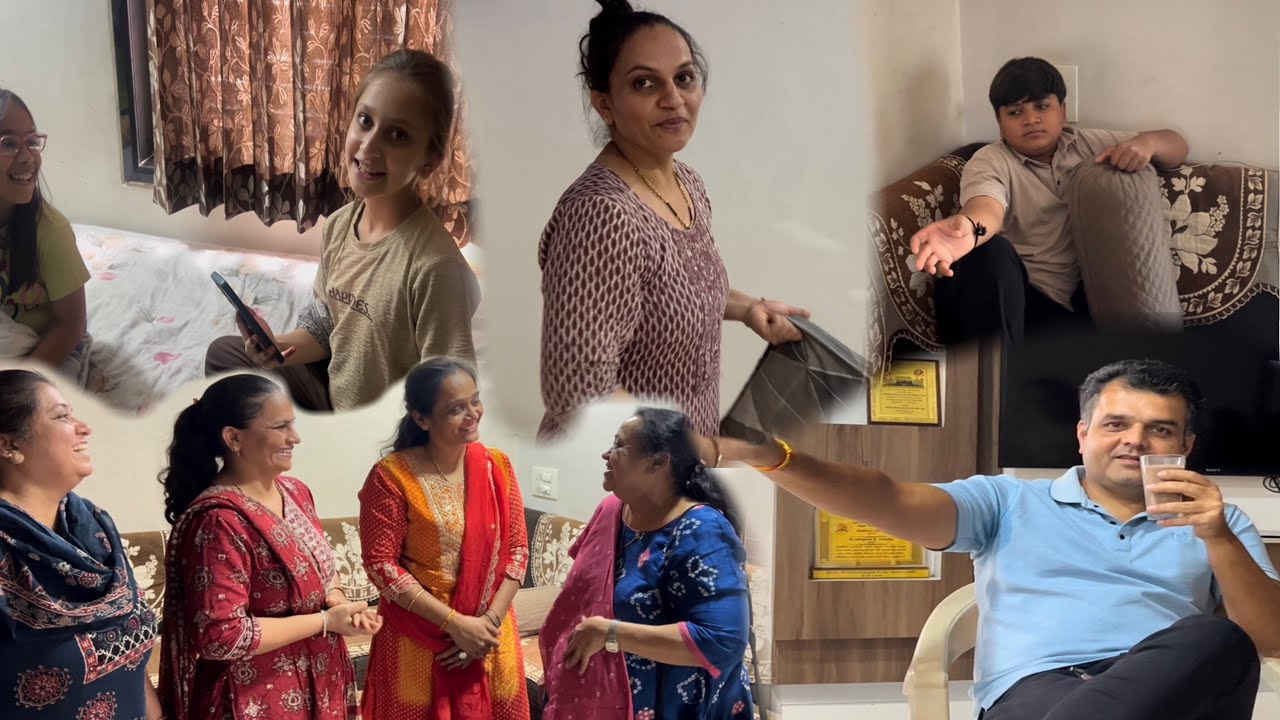 આપણા વ્યુવર્સ ઘરે મળવા આવ્યા અને પરેશભાઈ ની એનિવર્સરી ની પાર્ટી અમારા ઘરે..😂😂😂