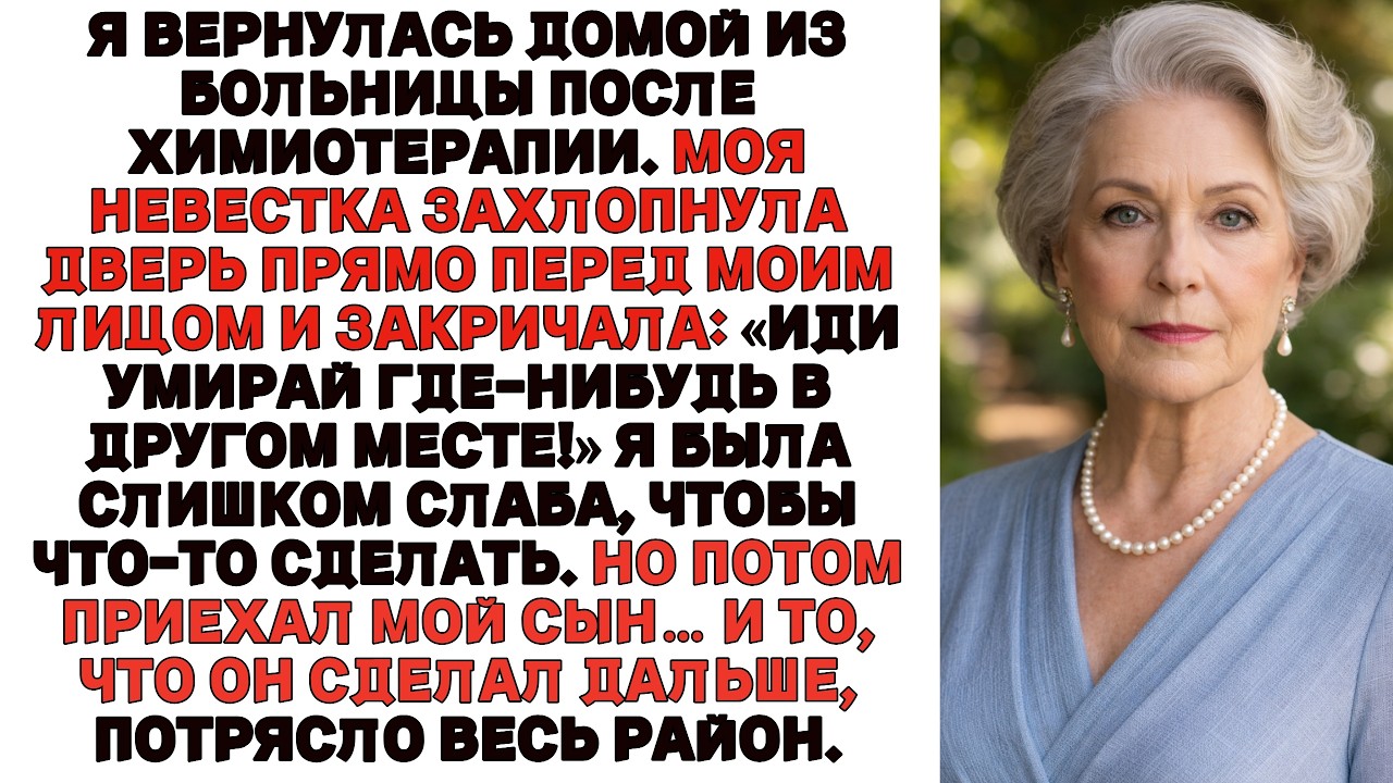 Невестка накричала и выгнала меня из дома Потом приехал сын И то, что он сделал дальше шокировало её
