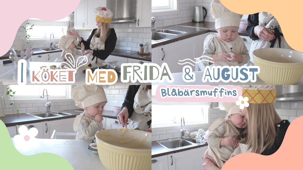 I köket med Frida och August - Blåbärsmuffins