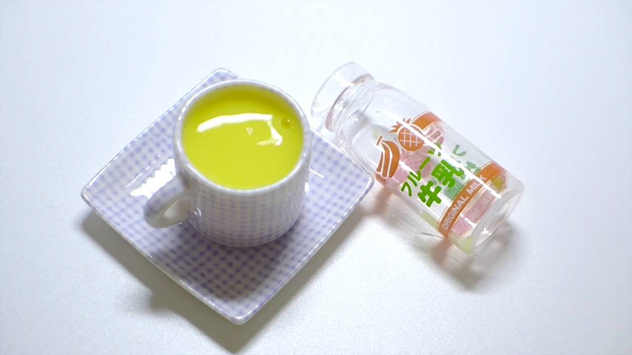 Playing With Slime - Fruit Milk Bottle Slime