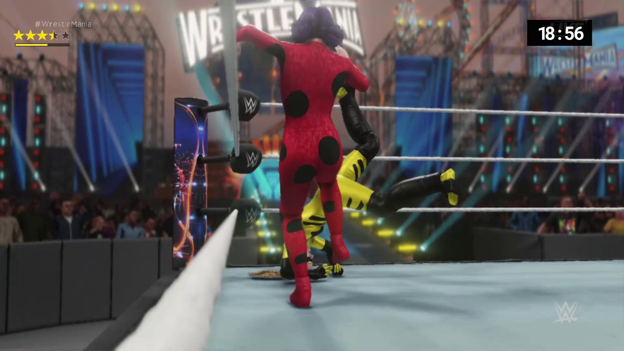 WWE 2K19 Chloe B (Queen B) VS Ladybug Submission Ironwoman (25 Mins)