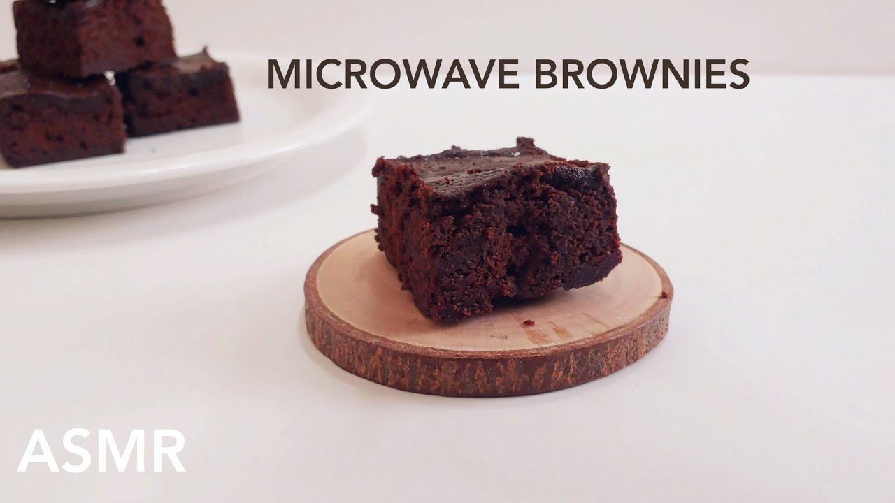 без духовки Самодельный рецепт пирожного в микроволновке microwave brownie recipe | ASMR