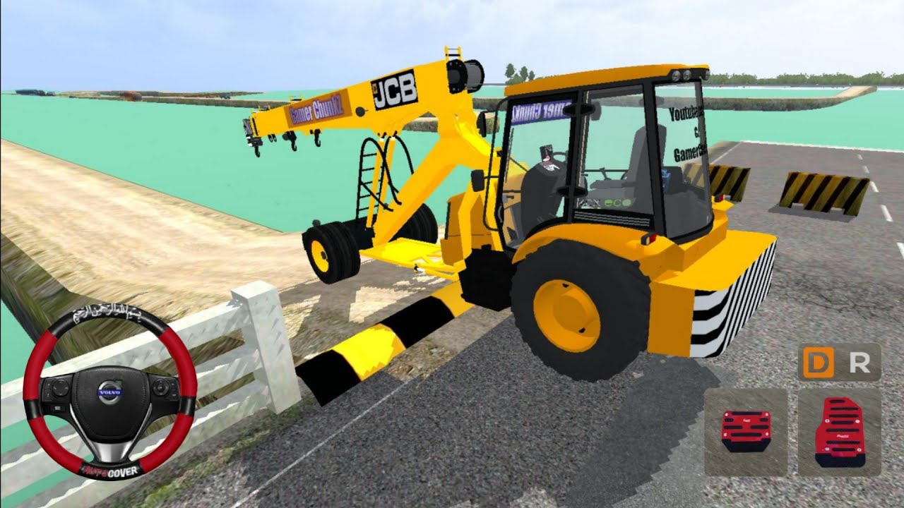 Bus Simulator Indonesia Gameplay - JCB CRANE MOD FOR BUSSID - Bus Game - Android Gameplay 