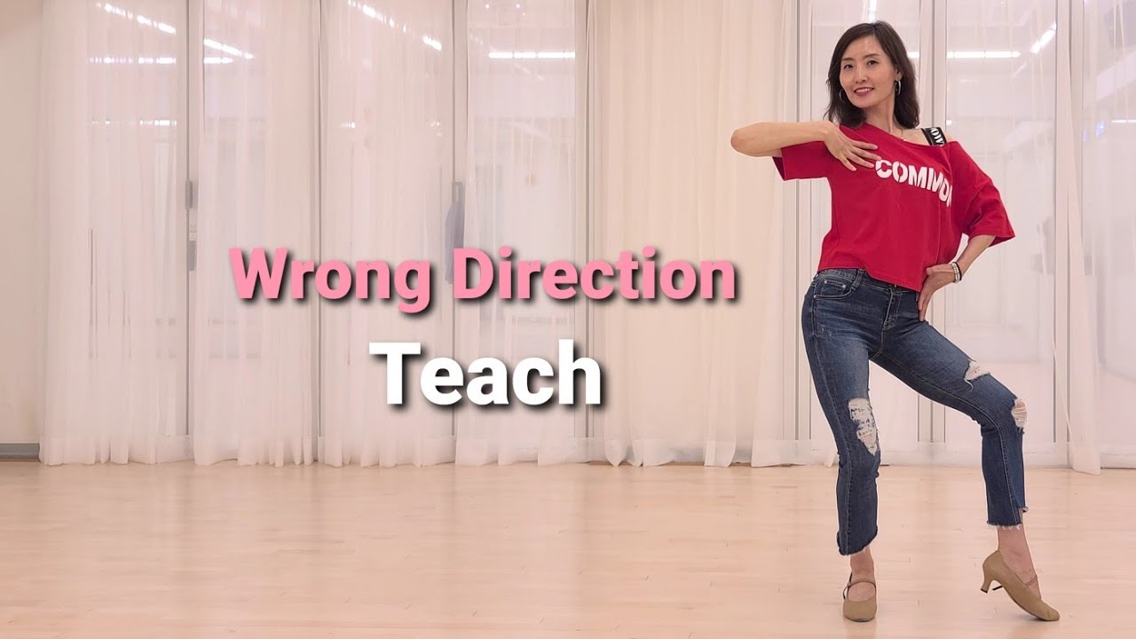 Wrong Direction Line Dance (Improver)Tutorial l 뤙 디렉션 라인댄스  설명영상  l Linedance