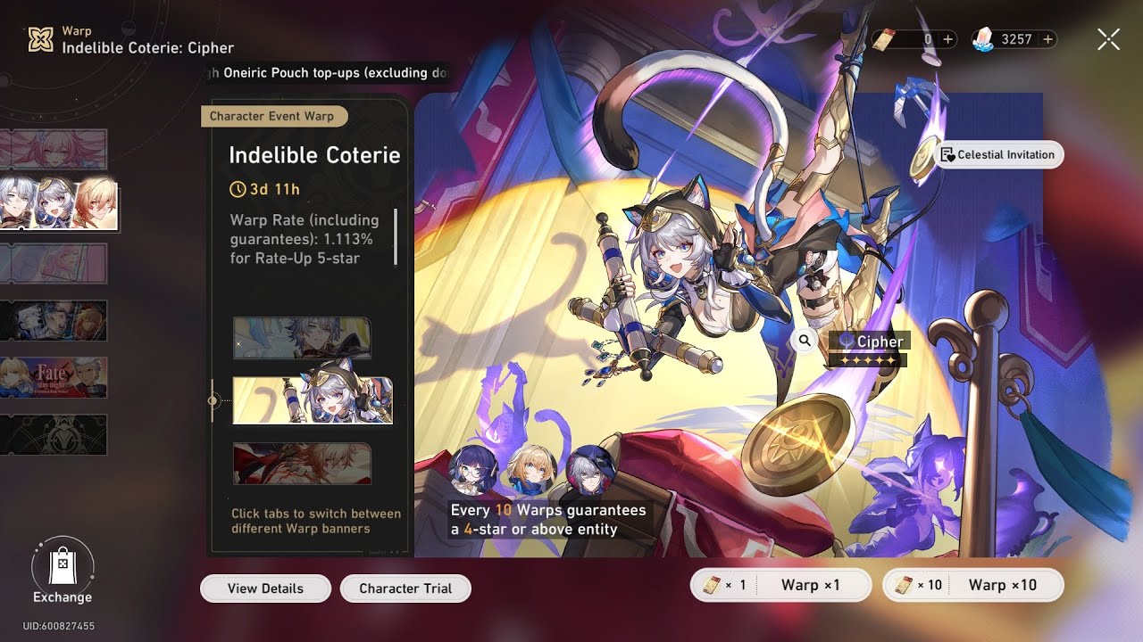 Honkai Star Rail [3.7] - Cipher Banner Rolls