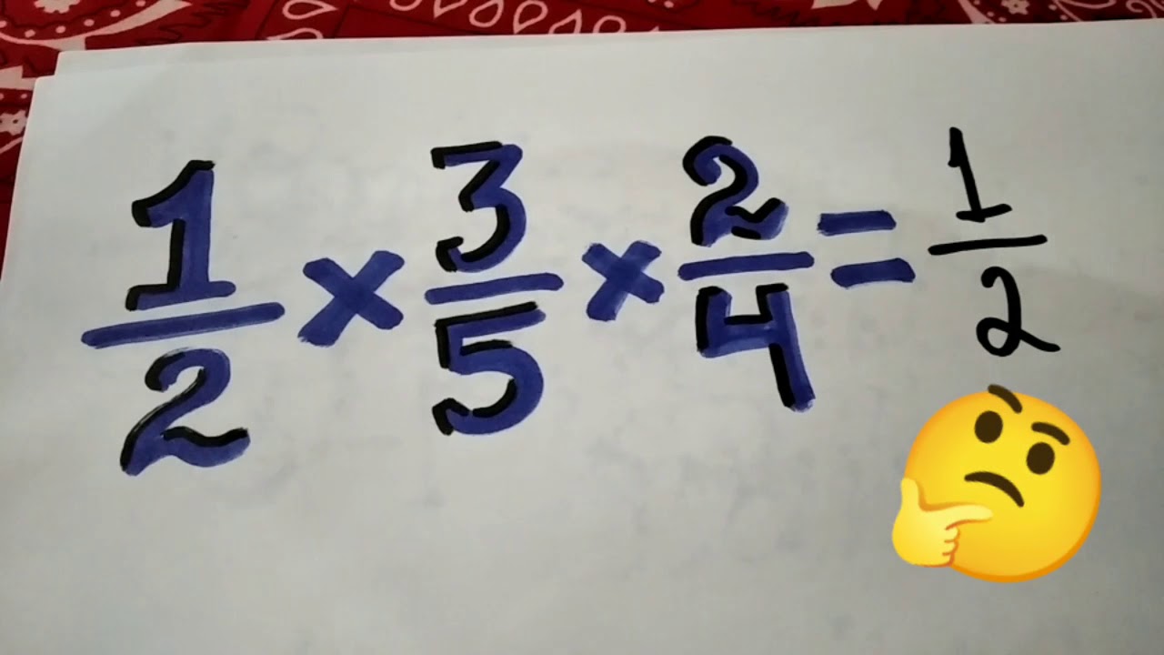 Propiedad asociativa de la multiplicación en fracciones.