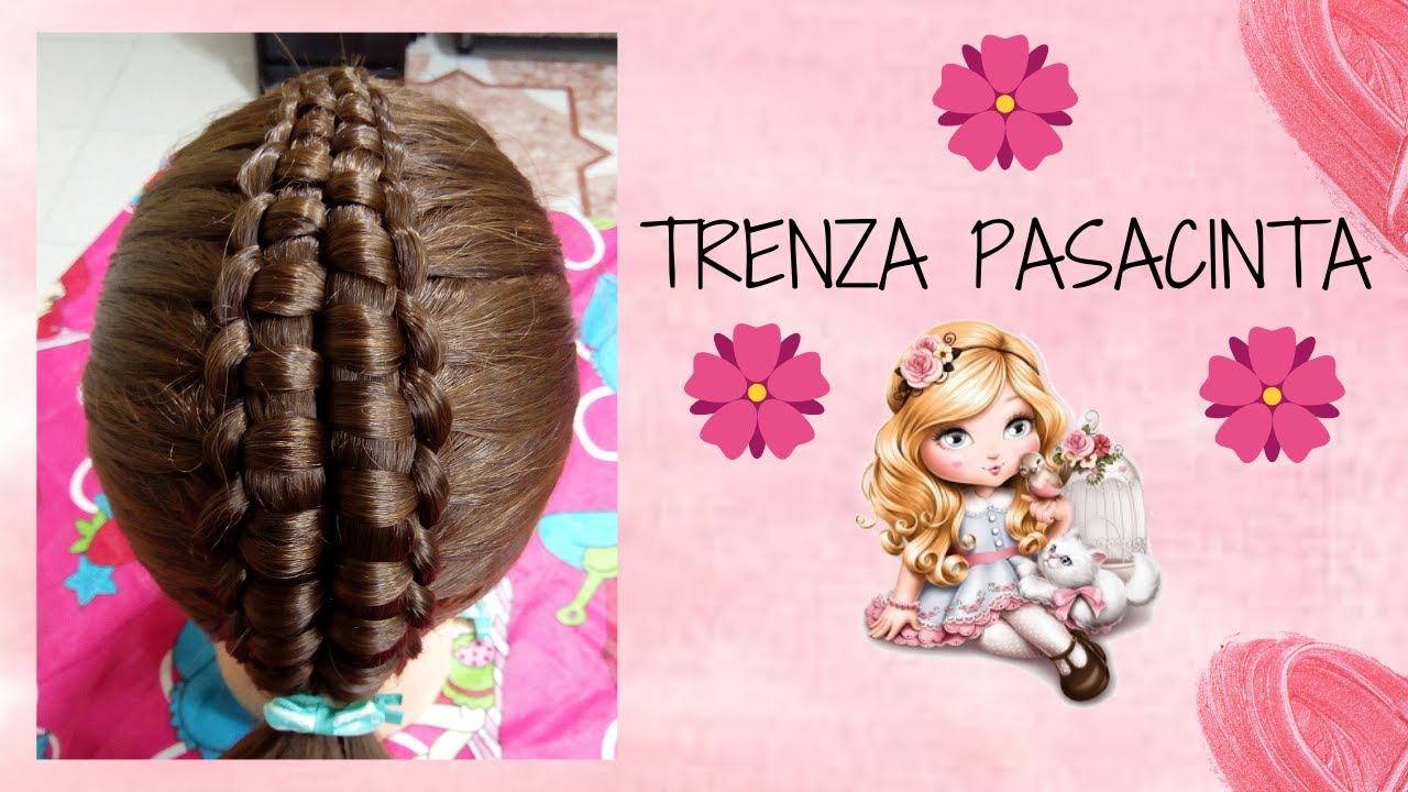 TRENZA PASACINTA DOBLE  (LEIDY/BASES PARA CREAR) 💜💜💜💜💜💜