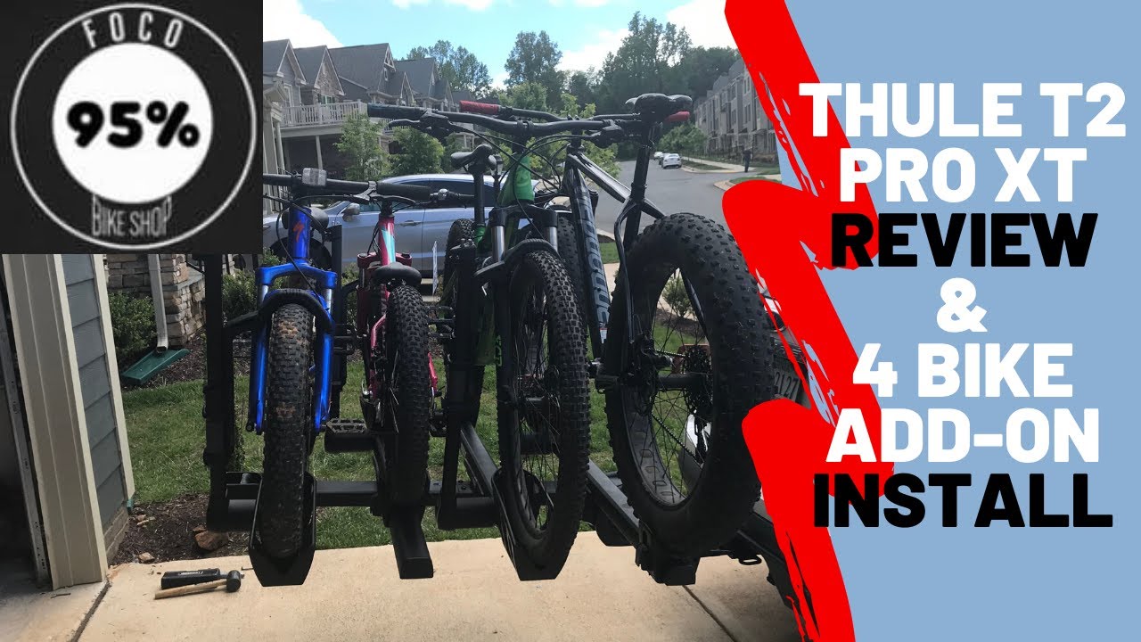 ОБЗОР крепления для велосипедов Thule T2 Pro XT и установка крепления для четырех велосипедов