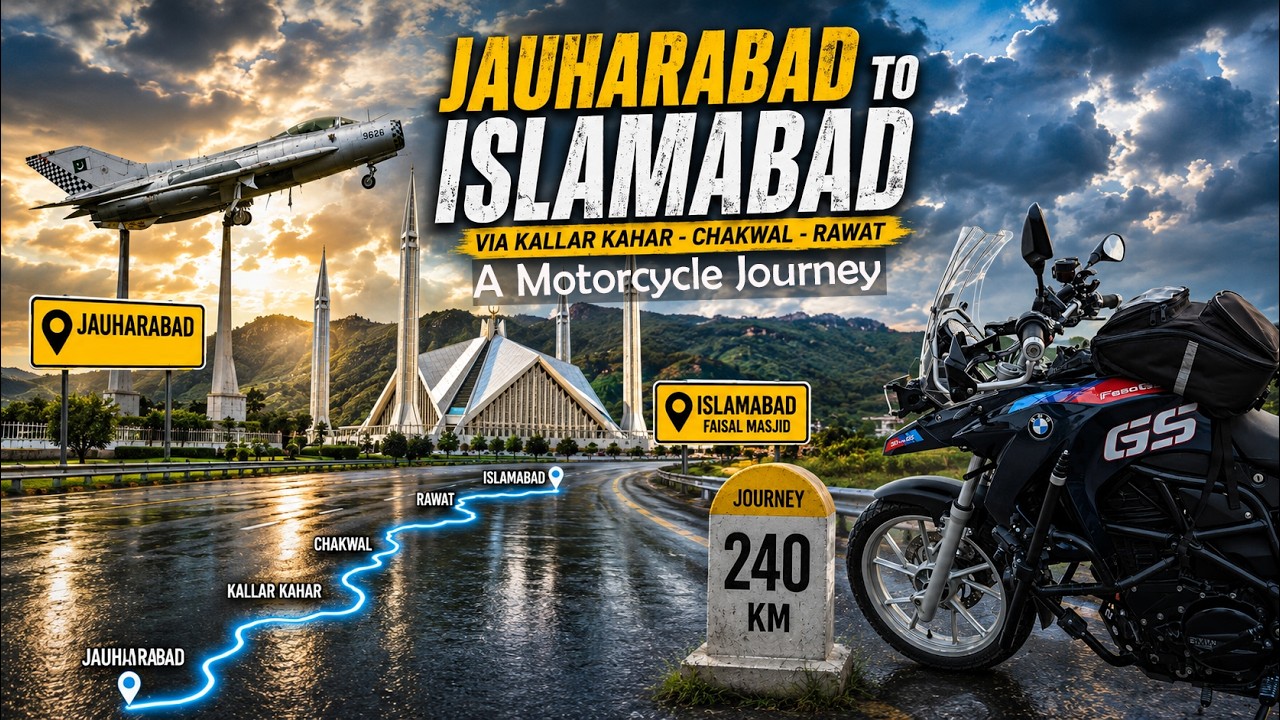 Jauharabad to Islamabad on Motorcycle BMW F650GS Twin