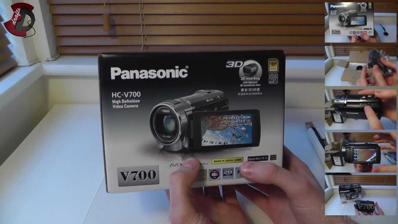 Panasonic HC-V700 unboxing and overview (with sample video)