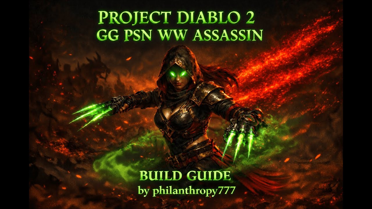 PD2 S12 &ndash; Ultra Speed GG Min/Maxed PSN WW Assassin Build Guide!