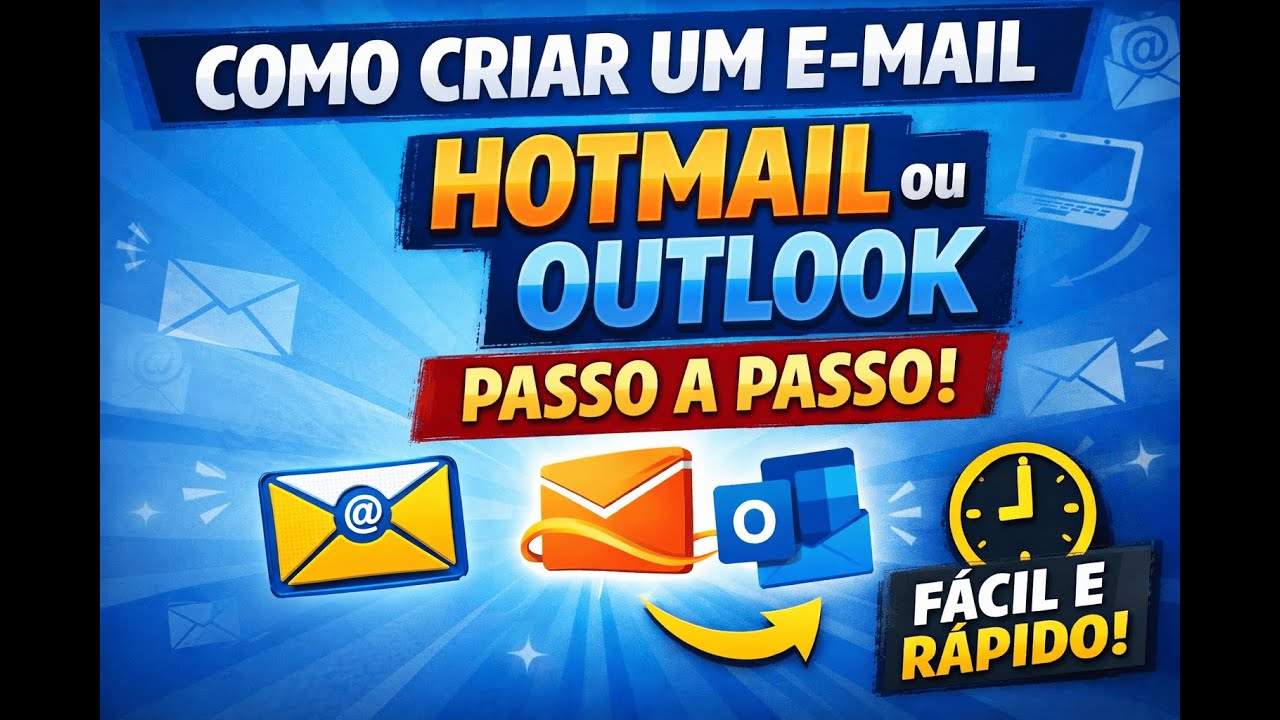 Como Criar um E mail Hotmail ou Outlook  - Guia para Iniciantes