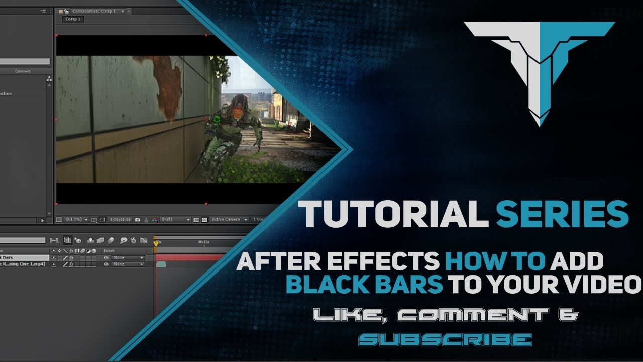 How to add black bars in Adobe after effects cs6 [SIMPLE&EASY]