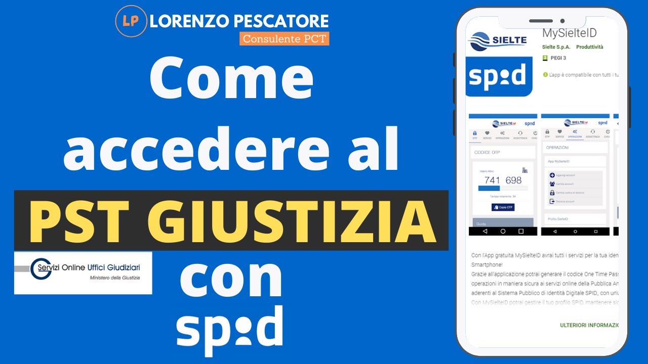 Come accedere al PST GIUSTIZIA tramite SPID