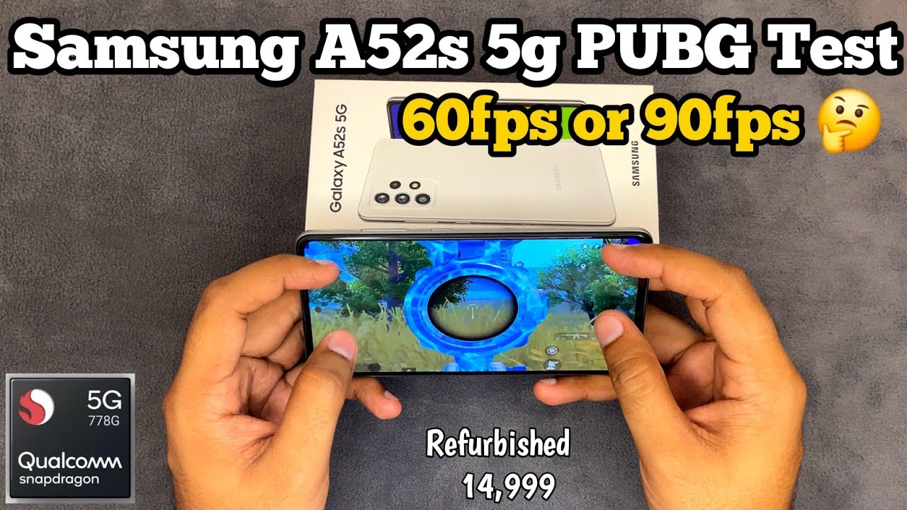 Samsung A52s Bgmi Test 😱 with fps meter