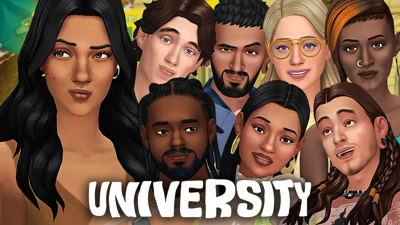 I put 8 of my most popular sims in UNIVERSITY 🎓