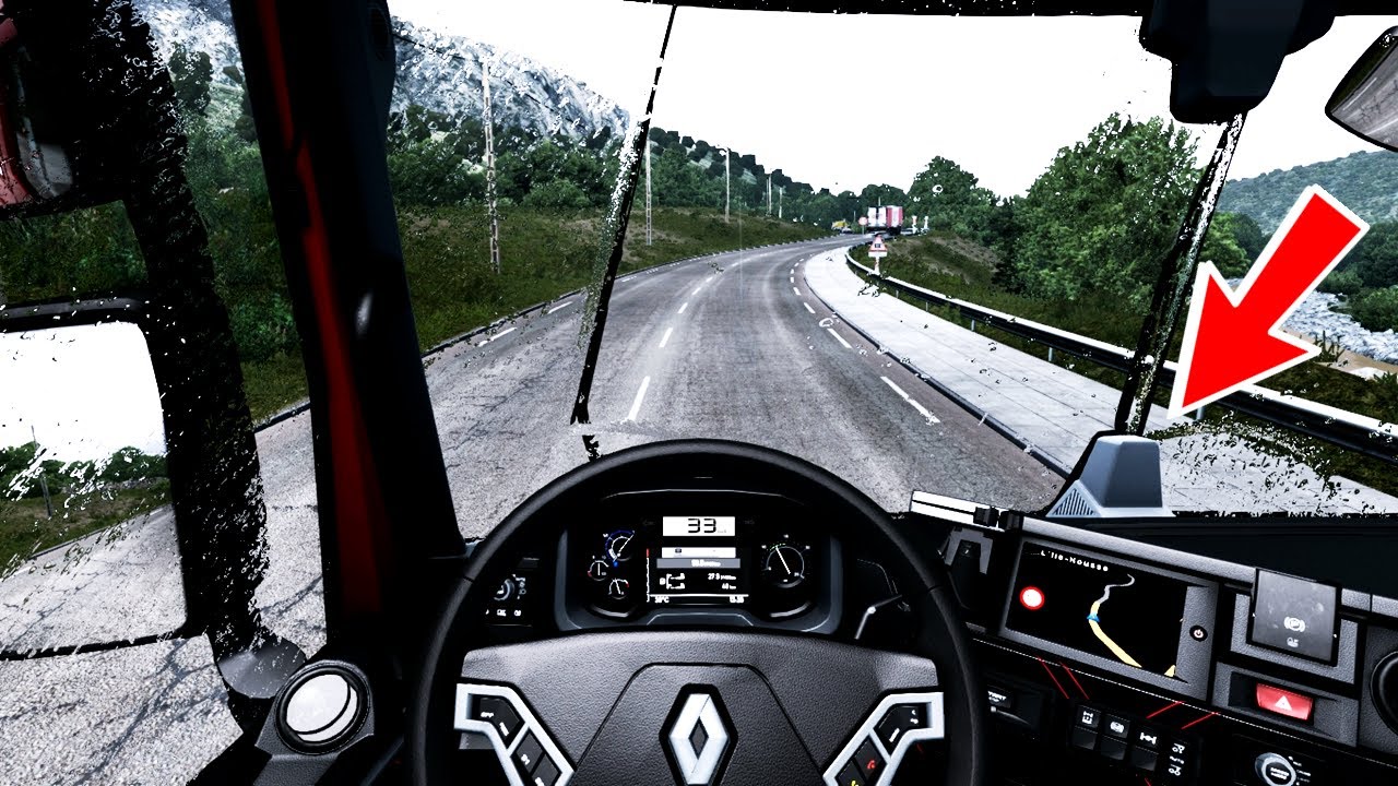 ETS2 1.41x | Realistic Water And Rain And Thunder Sounds