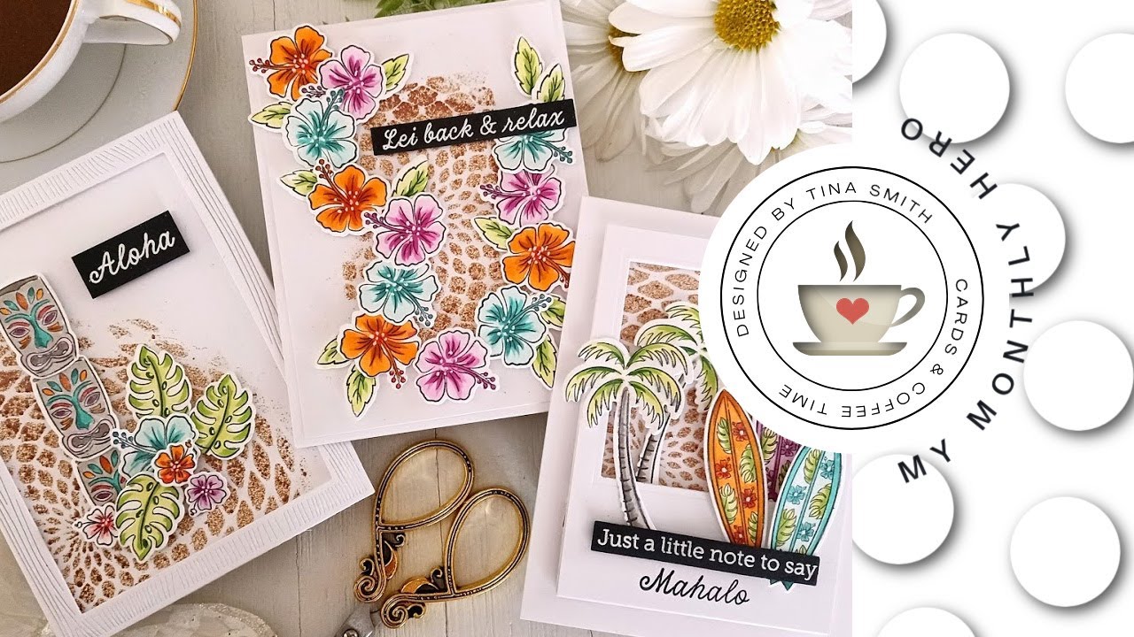 Hero Arts | My Monthly Hero Kit | February 2021 | DIY Cards by Tina Smith