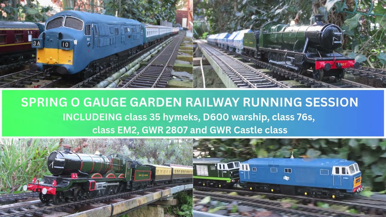 SPRING O GAUGE GARDEN RAILWAY RUNNING SESSION 14/03/26
