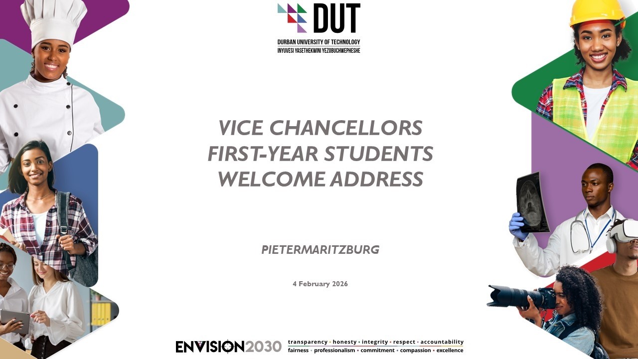 Vice Chancellors First-Year Students Welcome Address - PMB