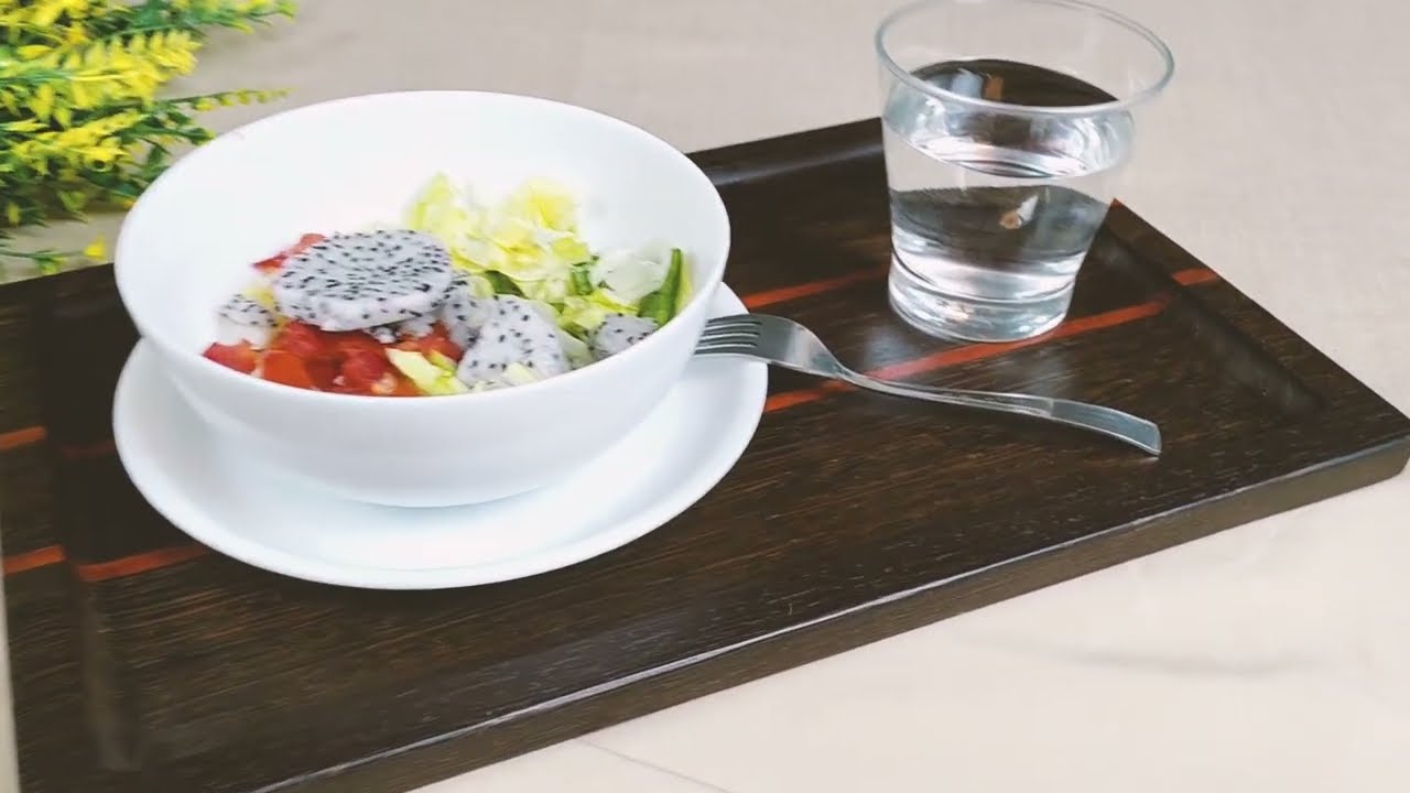 Handcrafted Dark Brown Serving Tray