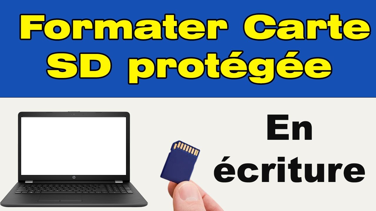 Comment formater une carte mémoire micro SD protégé en écriture