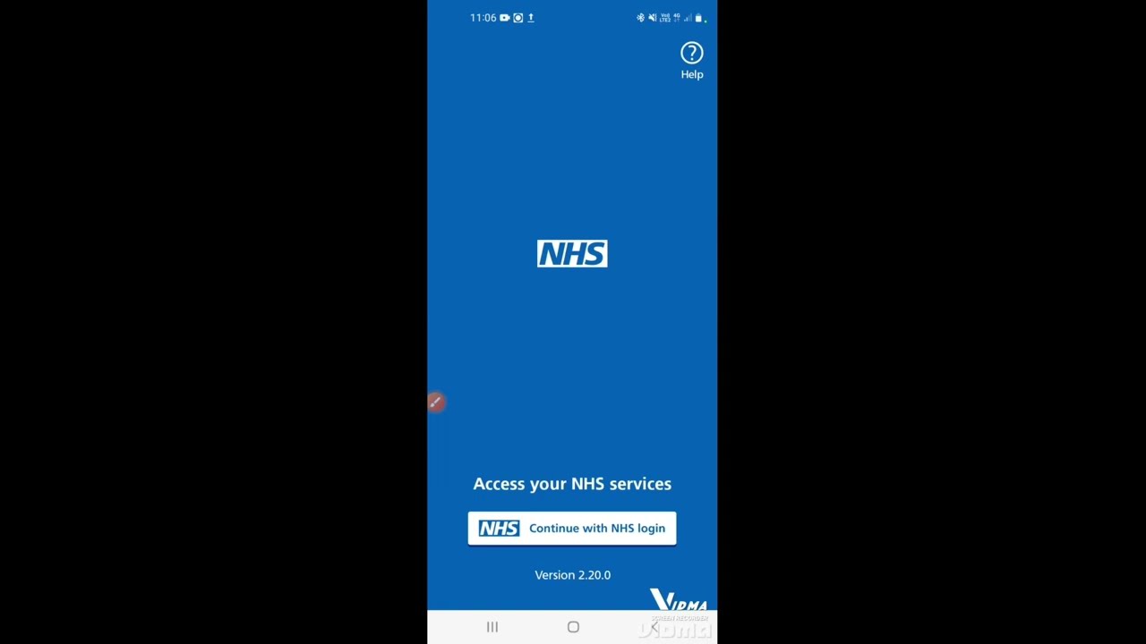 NHS App - forgotten password sign in