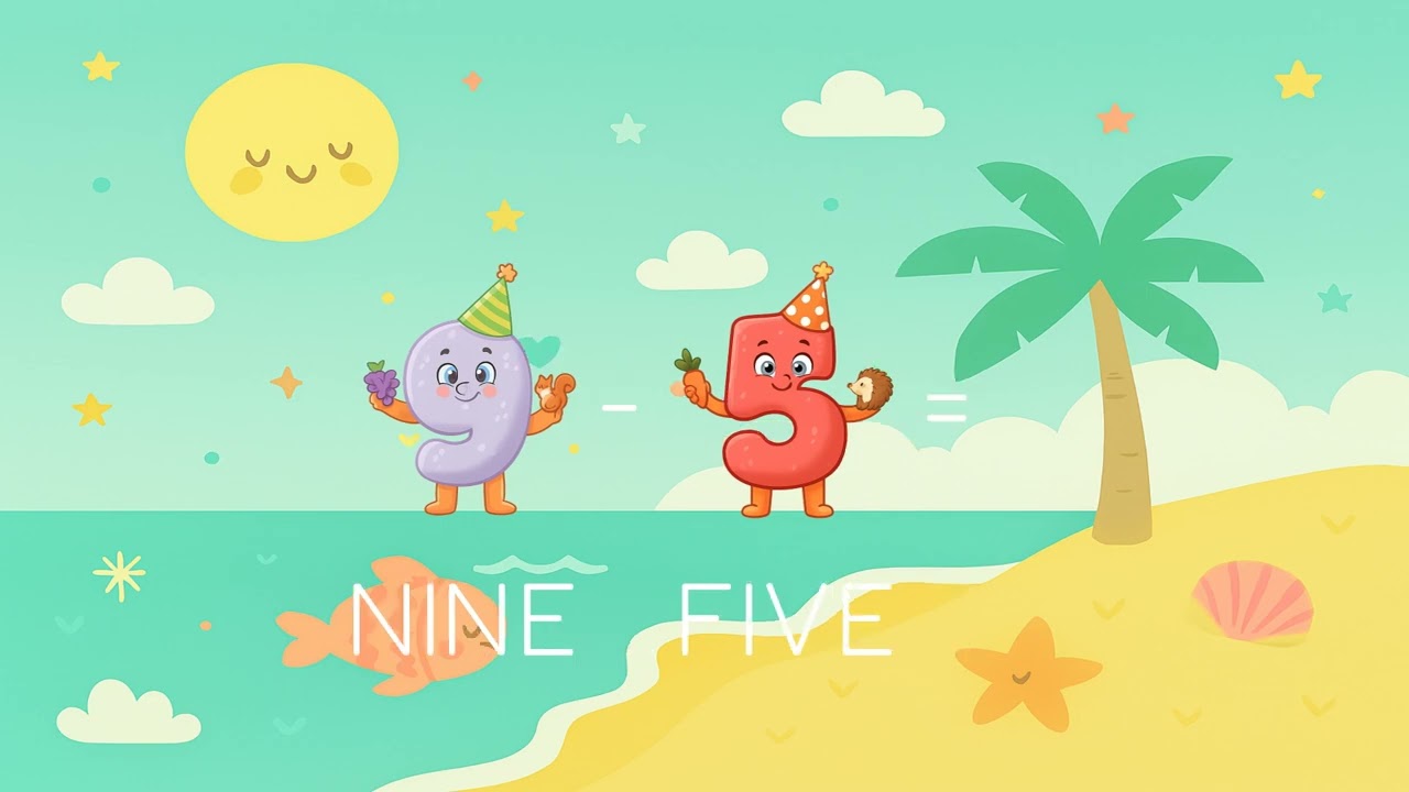 Subtraction Made Easy! 🍎 | Basic Math for Preschool & First Grade