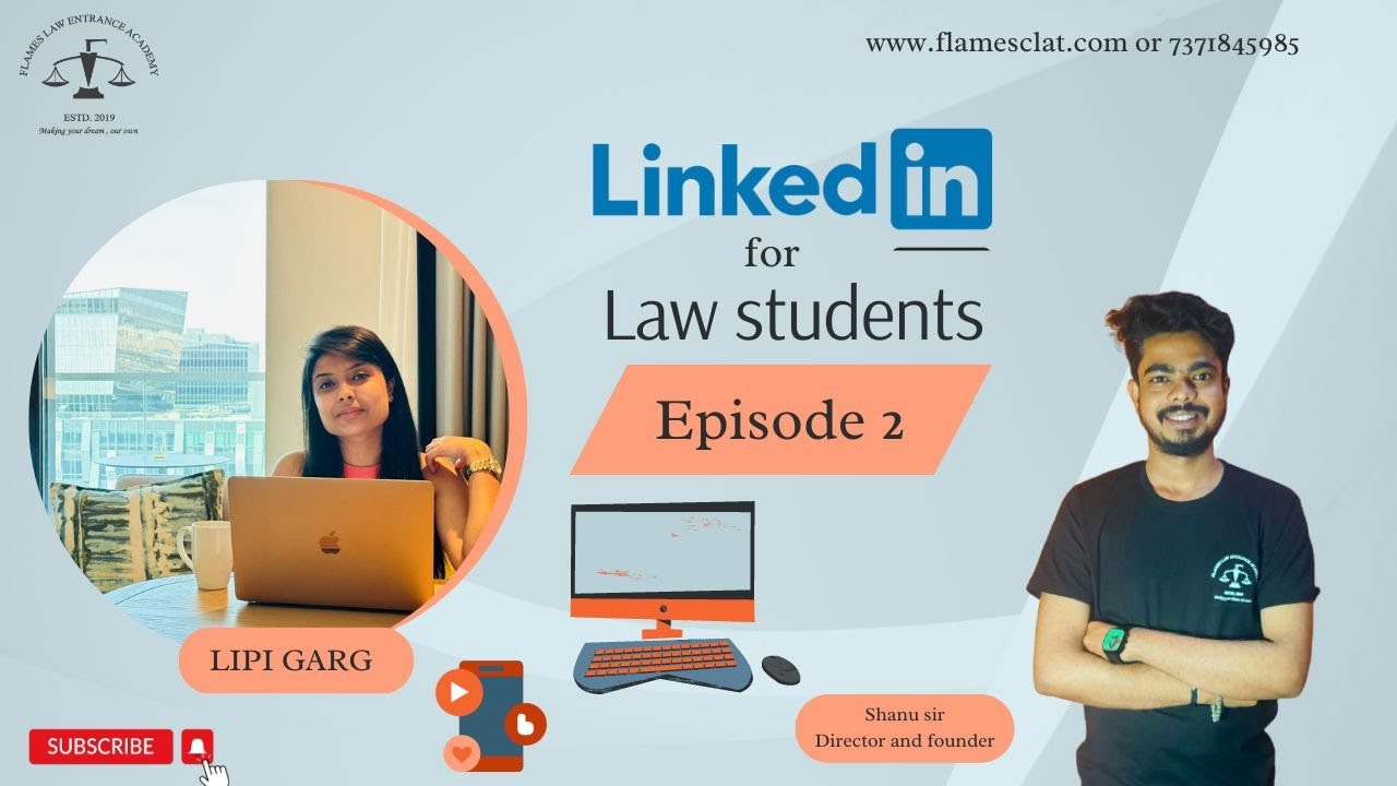 LinkedIn for Law Students | Ep -2 | FLAMES | AILET | CLAT | #flamesclat