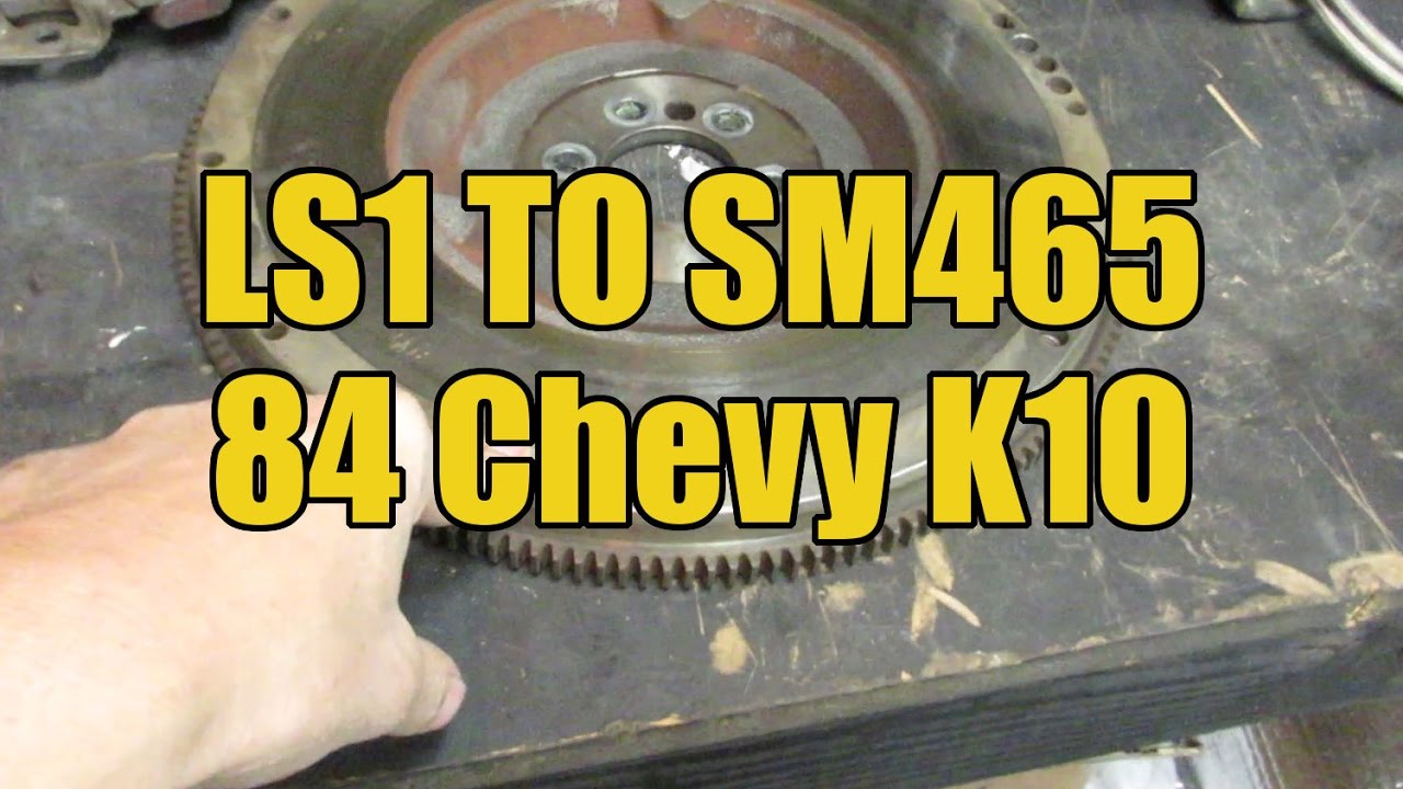 Как соединить двигатель LS1 с коробкой передач SM465 и установить её в Chevrolet K10 1984 года вы...